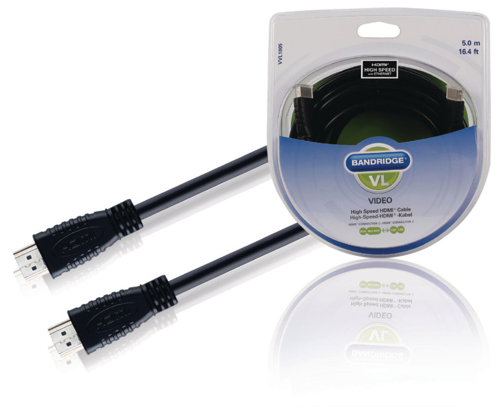Bandridge Bandridge VVL1005 HDMI Hoges Speed ​​Cable 5,0 m