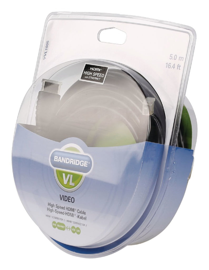 Bandridge Bandridge VVL1005 HDMI Hoges Speed ​​Cable 5,0 m