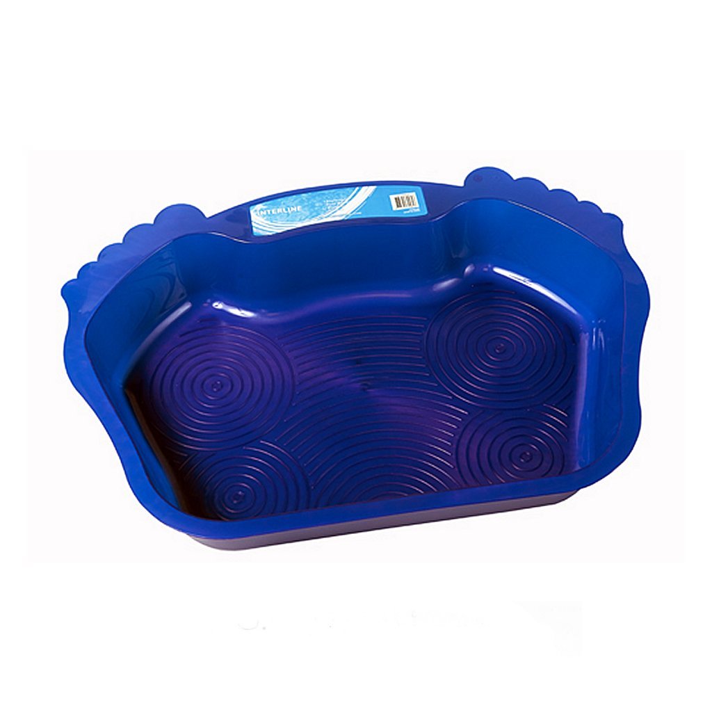 Interline foot bath for swimming pool