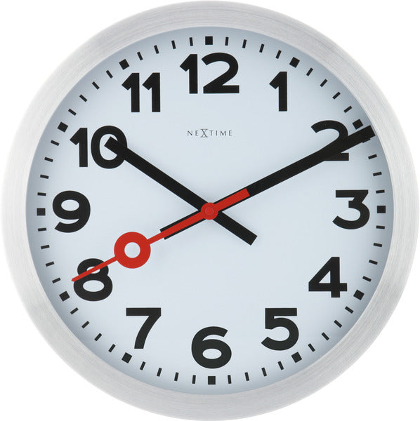 Další snímky NE-3999AR WALL CLOCK. 35 cm, kartáčovaný hliník, #039;