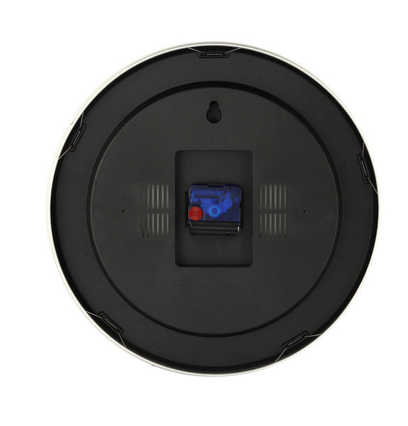 Nextime NE-3998ST wall clock, diameter 19 cm, brushed aluminum, 'station'