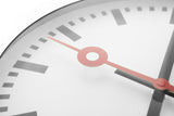 Nextime NE-3998ST wall clock, diameter 19 cm, brushed aluminum, 'station'