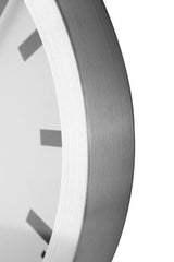 Nextime NE-3998ST wall clock, diameter 19 cm, brushed aluminum, 'station'