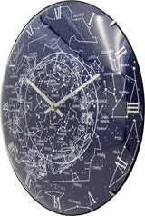 Nexttime ne-3165 wall clock dia. 35 cm, convex glass, 'milky way dome'