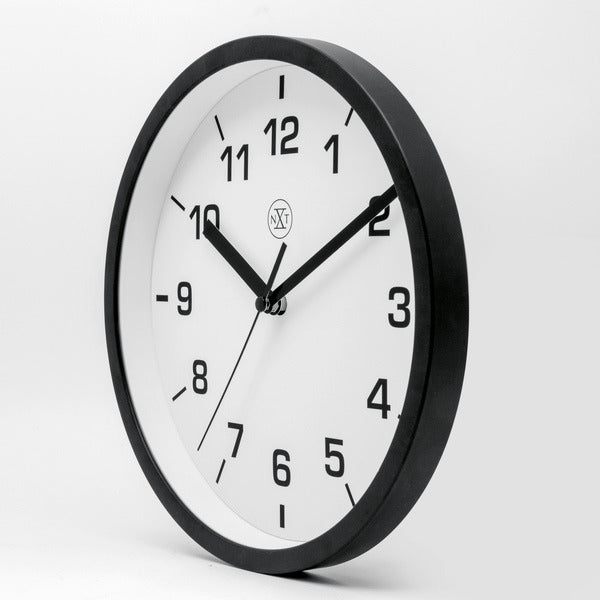 Nextime nx-7321zw wall clock nxt diameter 20cm plastic black, white dial
