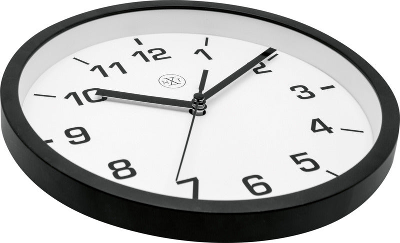 Nextime nx-7321zw wall clock nxt diameter 20cm plastic black, white dial
