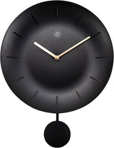 NXIME NX-7339WW Reloj de pared NXT Bowl Ø 30 cm Negro