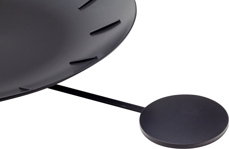 NXIME NX-7339WW Reloj de pared NXT Bowl Ø 30 cm Negro