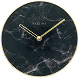Nextime NE-5222ZW Table Mesa Mesa Mesa Mesa Dia de 20 cm de vidrio Negro