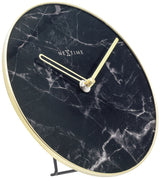 Nextime NE-5222ZW Table Mesa Mesa Mesa Mesa Dia de 20 cm de vidrio Negro
