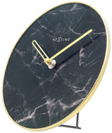 Nextime NE-5222ZW Table Mesa Mesa Mesa Mesa Dia de 20 cm de vidrio Negro