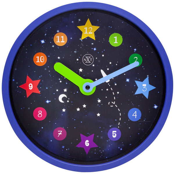 Nextime NX-7356 Reloj de pared NXT APOLLO DIA 30cm de plástico azul