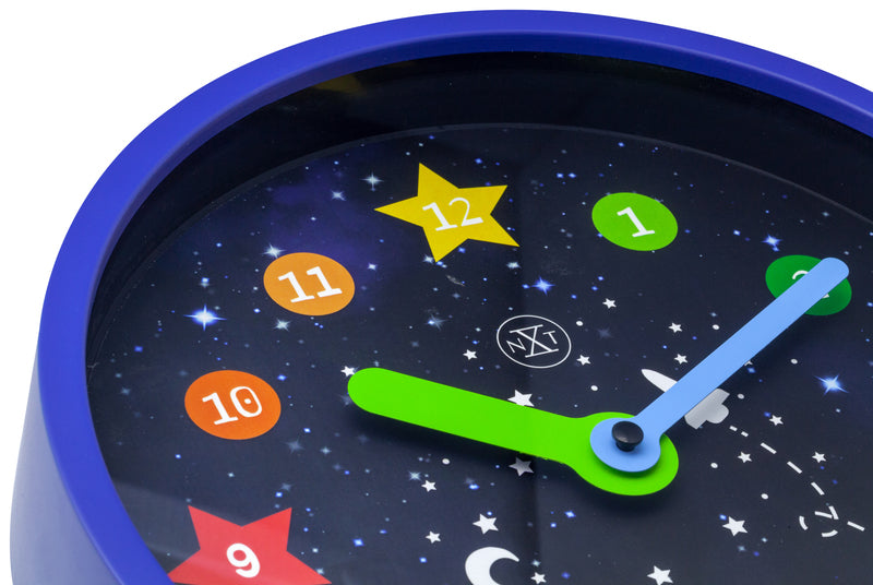 Nextime NX-7356 Reloj de pared NXT APOLLO DIA 30cm de plástico azul
