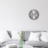 Nextime NE -3289gs Metal Wall Clock - 40cm -Rquiet Clock - Metal - Refleksjon