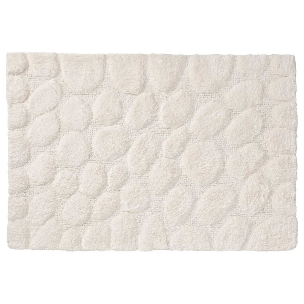 Ciottolo da bagno di pelle di focheapbles 60x90 cm di cotone avorio colorato