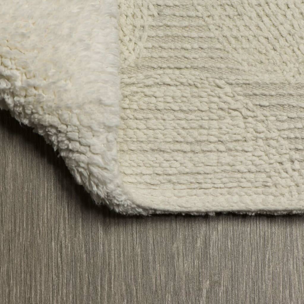Ciottolo da bagno di pelle di focheapbles 60x90 cm di cotone avorio colorato