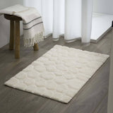 Ciottolo da bagno di pelle di focheapbles 60x90 cm di cotone avorio colorato