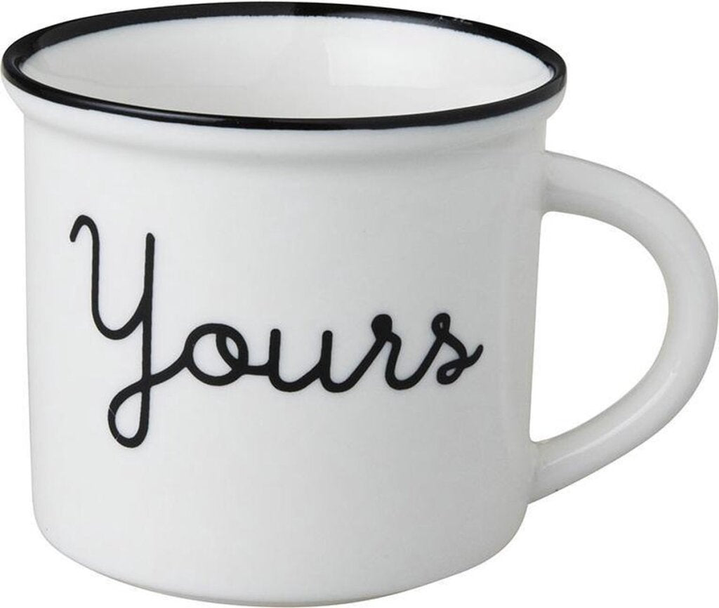 Dutch Rose black and white cup yours white
