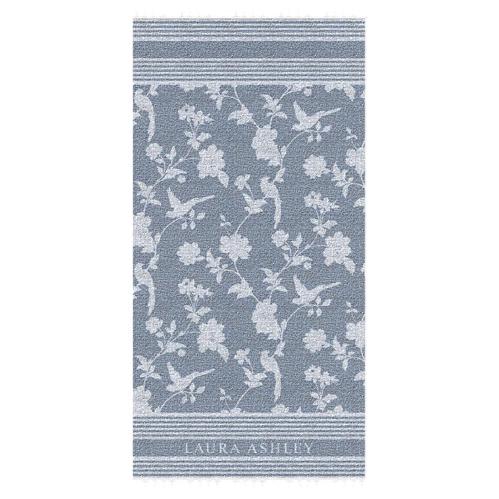 Laura Ashley hamam towel Elveden midnight 90x180 cm blue and white