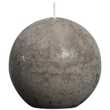 Bolsius Bolschius Bolkard Rustic 80 mj Taupe 6 Sts