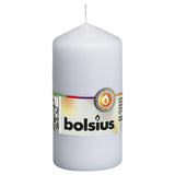 Blosius Bolsius Käerzen 10 PCs 120x58 mm wäiss