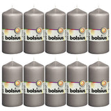 Bolsius Bolsius Stollen sveče 10 psov 120x58 mm toplo siva