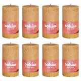 Bolsius Bolsius Stollen SHINE 8 ST Rustic 100x50 mm Honey yellow