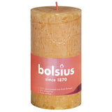 Bolsius Bolsius Stollen SHINE 8 ST Rustic 100x50 mm Honey yellow
