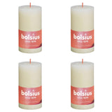 Bolsius Bolsius Stollen Shine 4 St rustic 130x68 mm měkká perla barevná