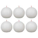 Bolsius Bolsius Bolkaarsen Shine 6 ST rustic 76x71 mm Cloudy White