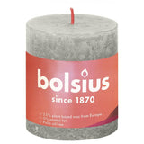 Bolsius Bolsius Stollen Shine 4 ST Rustic 80x68 mm piasek szary