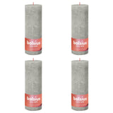 Bolsius Bolsius Stollen Shine 4 St Rustiek 190x68 mm sandgrå
