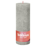 Bolsius Bolsius Stollen Shine 4 St Rustiek 190x68 mm sandgrå