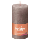 Bolsius Bolsius Stollen Shine 8 St Rustic 100x50 mm Rustic Taupe