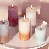 Bolsius Bolsius Stollen Sunset 4 St Rustic 80x68 mm brouillard vert vert