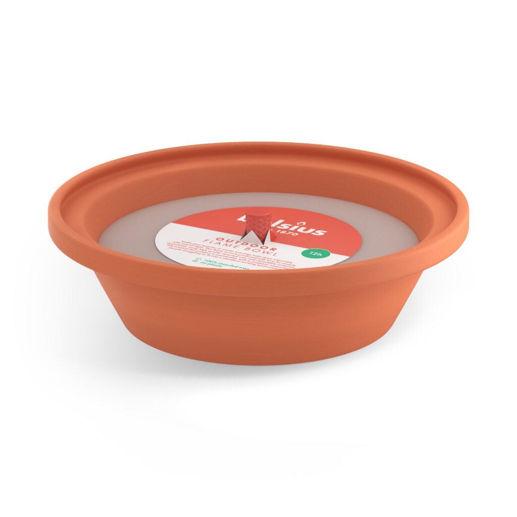Bolsius flame bowl terracota | 3 piezas