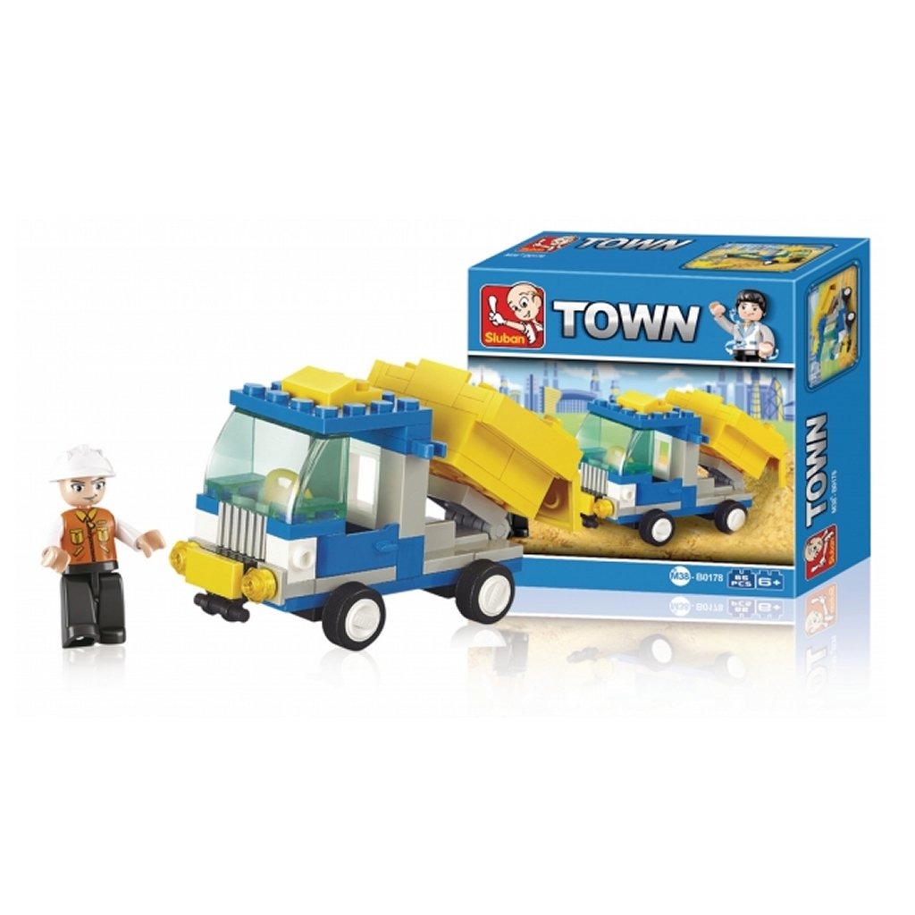 Sluban Stad m38-B0178 Dump Camion 65-Stéck