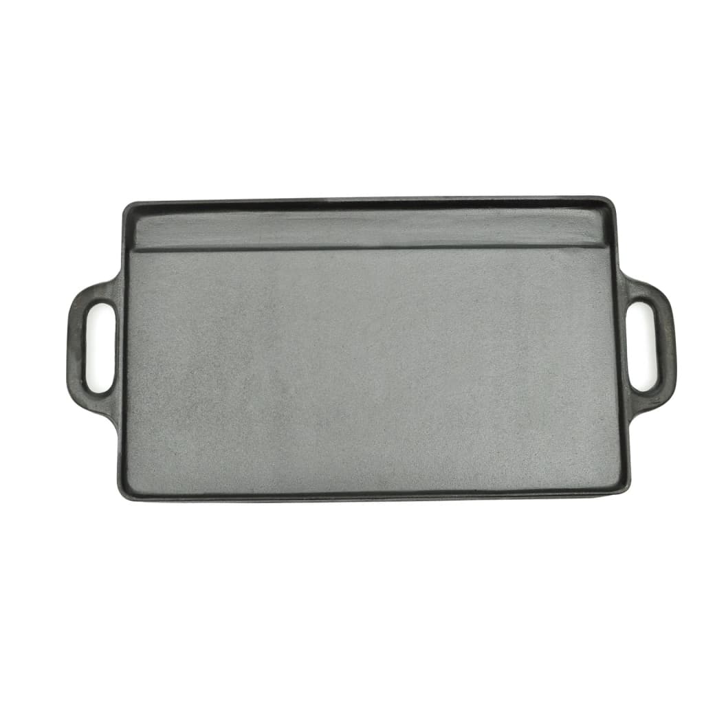 Vidaxl grillplade dobbelt -sidet 50x23 cm støbejern