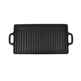 Vidaxl grillplade dobbelt -sidet 50x23 cm støbejern