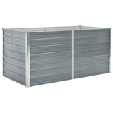 Plantador Vidaxl elevado 160x80x77 cm de acero galvanizado gris