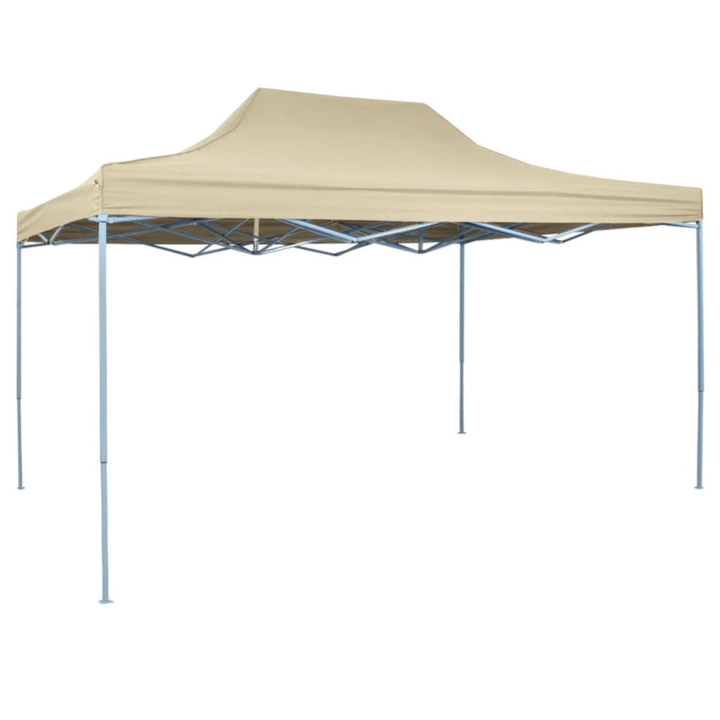 Vidaxl folding tent pop-up 3x4.5 m cream white