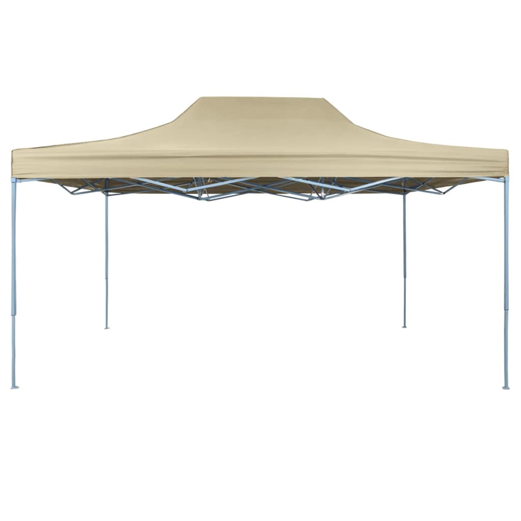 Vidaxl folding tent pop-up 3x4.5 m cream white