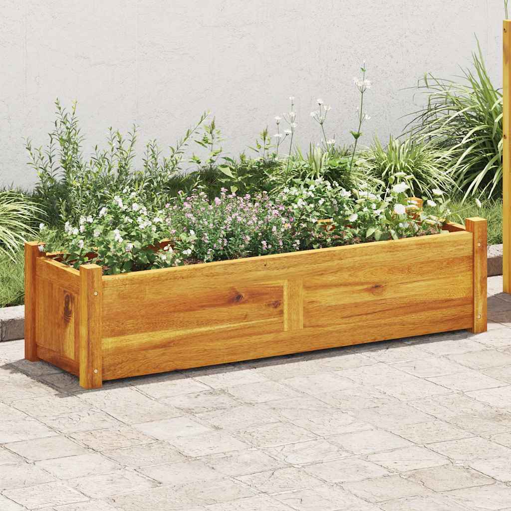 Vidaxl Raised Planter 100x30x25 cm Acacia Wood