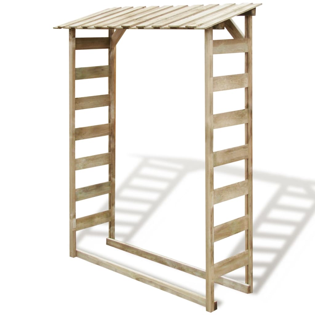 Vidaxl Pompjeod Späichere 150x44x176 cm imprägnéiert Pine