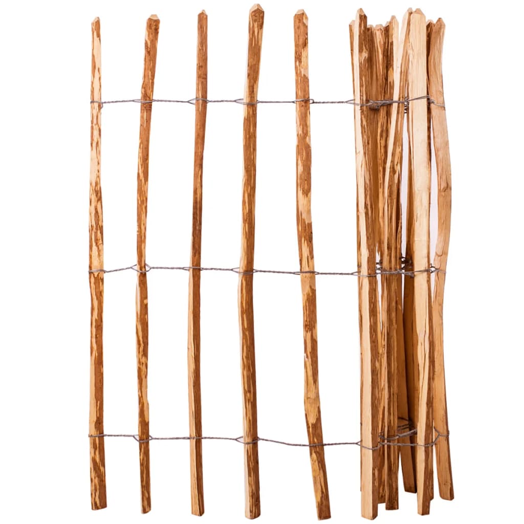 VidaXL fence 120x250 cm hazel wood