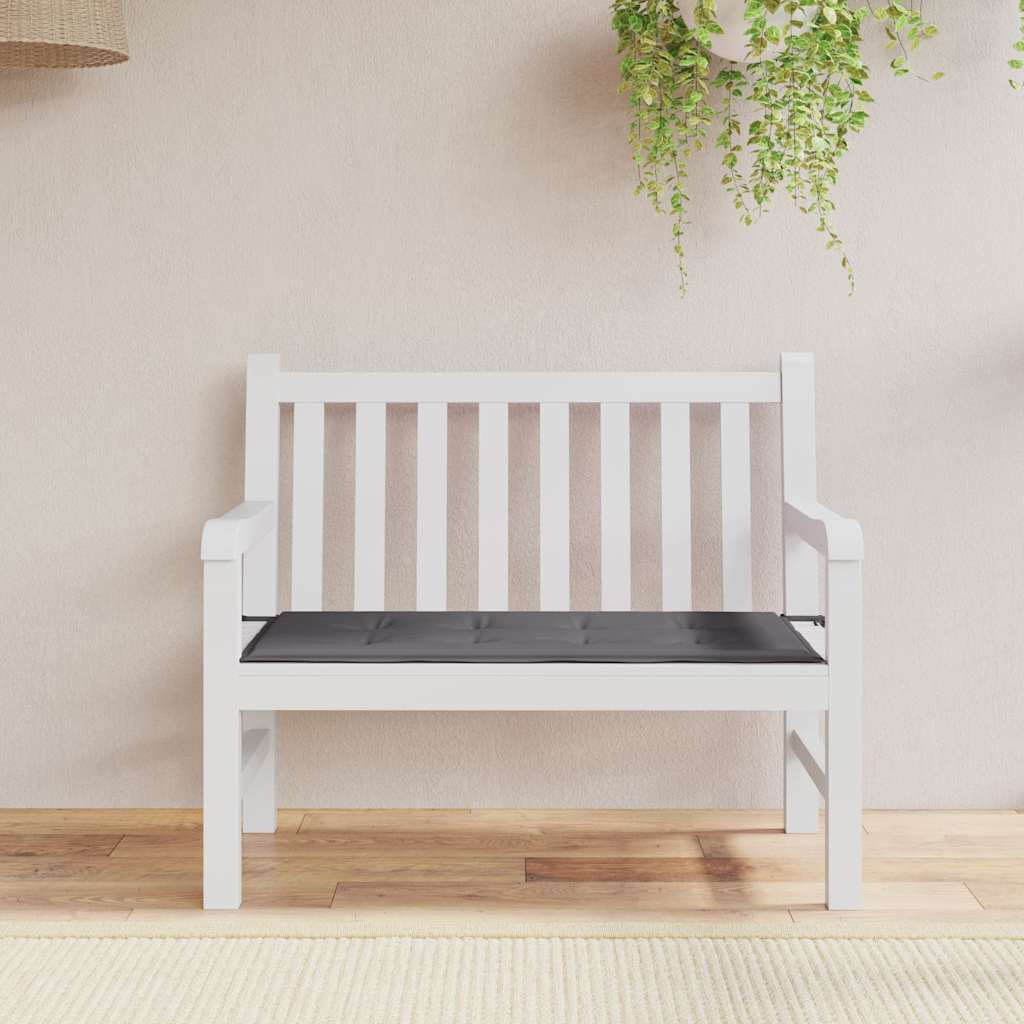 VidaXL Garden bench cushion 120x50x4 cm Oxford fabric anthracite -colored