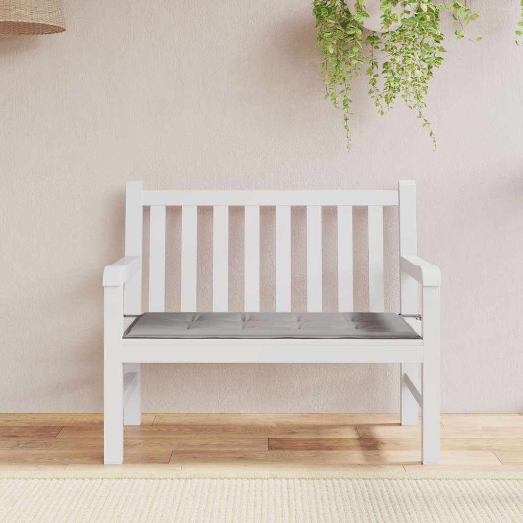 Vidaxl Gaartbank Custioun 100x50x4 cm Oxford Stoff Grey