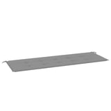 Vidaxl Garden Banch Cushion 150x50x4 cm tessuto Oxford grigio