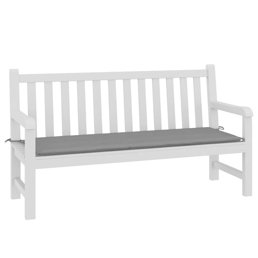 Vidaxl Garden Banch Cushion 150x50x4 cm tessuto Oxford grigio