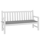 Vidaxl Garden Banch Cushion 150x50x4 cm tessuto Oxford grigio
